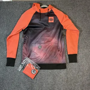 NWT 686 Bonded‎ Fleece Pullover Hoodie Coral Black Women's XS Water Repellent thumbnail 1
