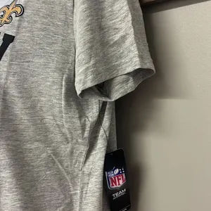 NFL New Orleans Sunday Football Women’s Short Sleeve Heather Gray T-Shirt-Large thumbnail 9