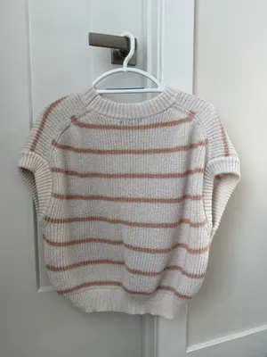 SheIn White and beige Knit Sweater thumbnail 2