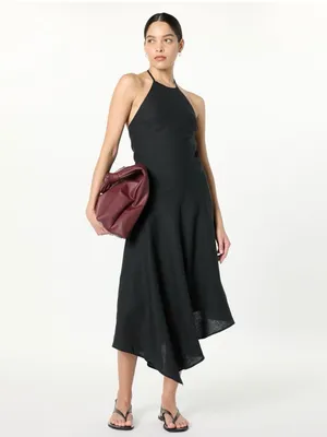 The Drop Womens Ciga Halter Linen Maxi Dress Size XXL thumbnail 3