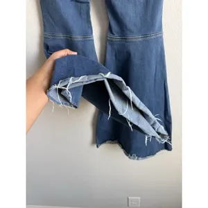 WE THE FREE Women's Just Float On Flare Jeans 27 High Rise Raw Hem Boho Festival thumbnail 10