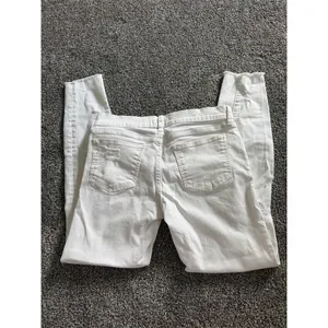 Stevie Hender Jeans Womens Size 9 White Skinny Slim Distressed Raw Hem thumbnail 6