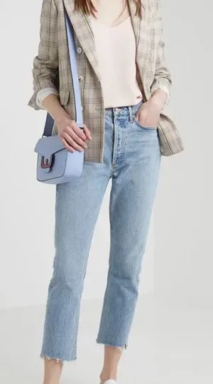 AGOLDE Riley Hi-Rise Straight Crop Jean 24 thumbnail 1