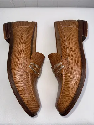 Brioso Frisco Lizard-Embossed Leather Loafers thumbnail 4