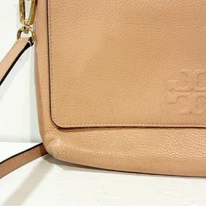 Tory Burch Salmon Pink Leather‎ Thea Fap Crossbody Bag thumbnail 2
