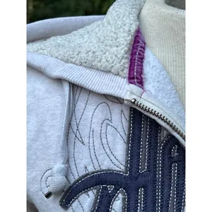 Women's M Harley Davidson Embroidered Zip Front Sherpa Lined Hoodie thumbnail 5