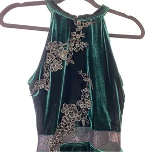 Weissman Dance Costume Velvet Leotard Dress Women M Mesh Skirt Performance Arts thumbnail 2