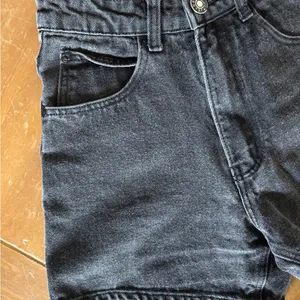 Princess Polly Washed Black High-Rise Denim Shorts thumbnail 2