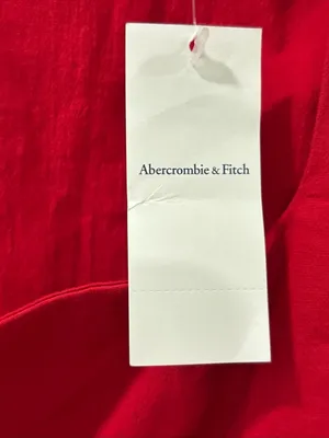 Abercrombie & Fitch Women’s Short Sleeve Skimming Square Neck Dress XL Red NWT thumbnail 4