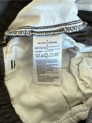 GAP Women's High Waisted Tapered Corduroy Pants Brown Noir Pleated Front‎ thumbnail 5