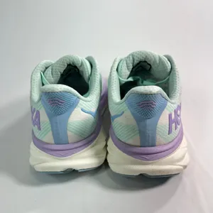 HOKA ONE ONE Clifton 9 Wide Running Shoes Women 9D Sunlit Ocean Lilac Mist thumbnail 10
