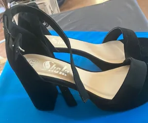 FINAL MARKDOWN Black Women's Heeled Sandals 7 1/2 thumbnail 1