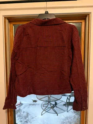 American eagle plaid cropped flannel fall thumbnail 2