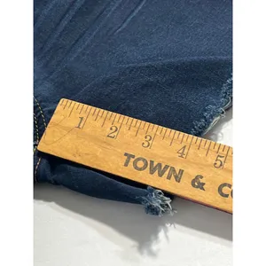 American Eagle Outfitters Super Stretch Raw Hem Shorts Women 12 Dark Wash thumbnail 9
