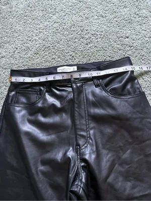 Abercrombie&Fitch The ‘90s Straight Ultra High Rise Faux Leather Pants NWT 30/10 thumbnail 2