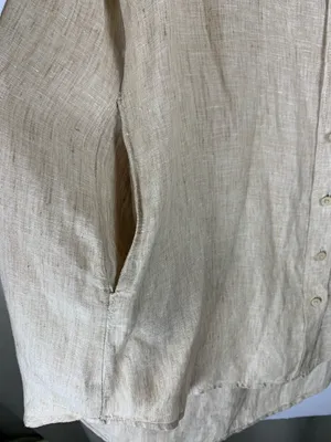 Onia Sleeveless Button-Front Swim Coverup in Beige thumbnail 13