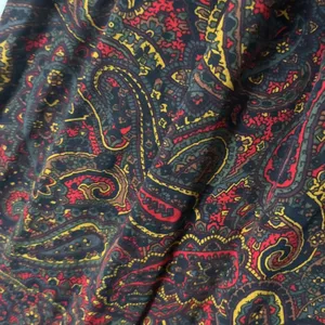 1980’s Evan -picone Vintage Pleated Paisley Pattern Long Skirt Size 8 thumbnail 3