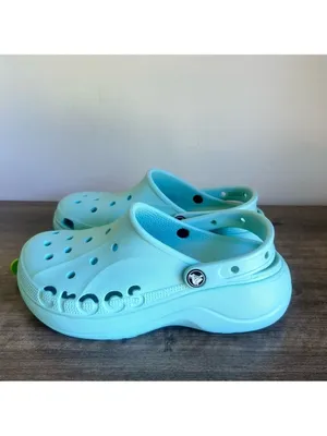 Crocs NEW Women's Baya Platform Mineral Blue Shoe Size 9 #B1878 thumbnail 3