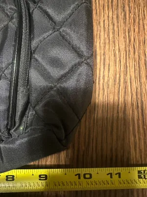 Yankee Candle Small Black Adjustable Quilted Backpack with Drawstring and Pocket thumbnail 10