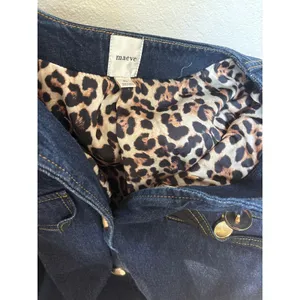 MAEVE Oversized Denim Jacket in Denim Medium Blue Size XL thumbnail 10