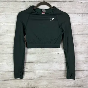 Gymshark Vital Long Sleeve Crop Top Size Medium thumbnail 2