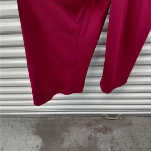 Halara Wide Leg Overalls Jumpsuit Women Small Burgundy Pockets Boxy Relaxed Fit thumbnail 8
