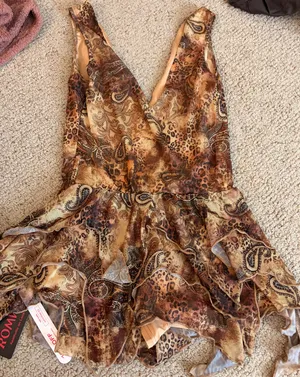 SheIn mini dress v neck thumbnail 1
