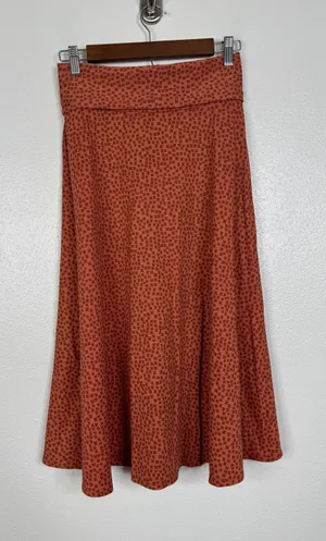 Patagonia Kamala Convertible Skirt Dress Rust Orange‎ Geometric Print Womens S thumbnail 1