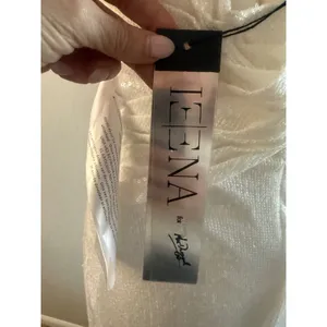 NWT IEENA for Mac Duggal White Sequin Wrap Gown Size 4 Style 26598 thumbnail 6