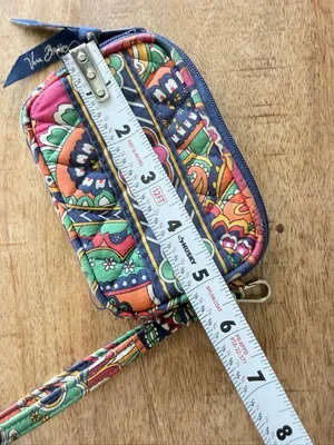 Vera Bradley Small Zip Around Wristlet Wallet Multicolor Floral Print thumbnail 3