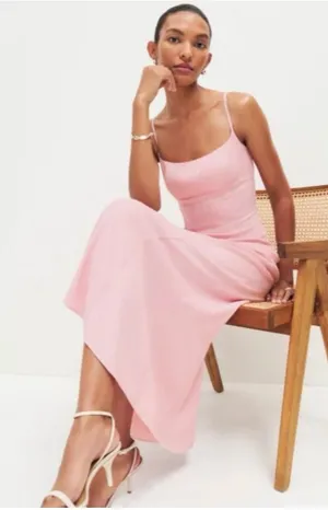 Reformation Pink Liya Dress thumbnail 1