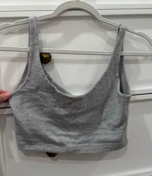 Brandy Melville Grey Tank top thumbnail 1