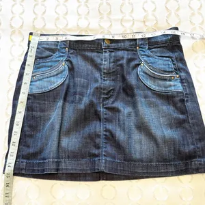 Citizens‎ of Humanity Vintage Y2K Patchwork Denim Mini Skirt size 9 thumbnail 3