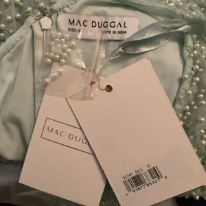 MAC DUGGAL Blue One Shoulder Asymmetrical Hem Dress thumbnail 15