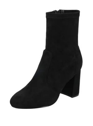 NWT Journee Collection Vivia Stretch Dress Booties Faux Suede VIVIA Black 7.5W thumbnail 1