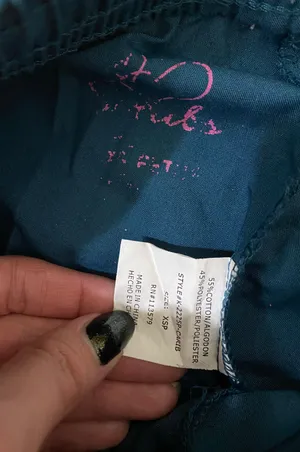 Caribbean Blue Scrub Joggers Size XXS thumbnail 3