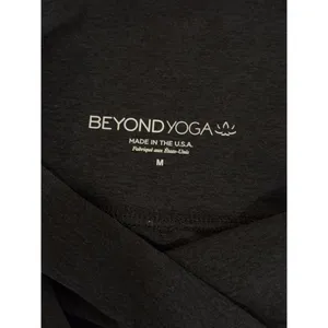 Beyond Yoga Womens Leggings Black Heather Rib All Day Flare Stretch Gym Medium thumbnail 5