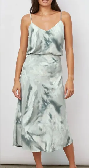 Rails Paola Cami‎ Tank and Anya Bias Midi Skirt Set in Sage Difusion Sz Med NWT thumbnail 1