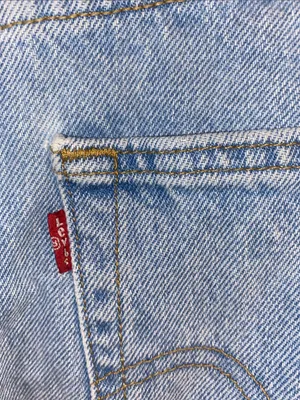 Levi's Light Blue Denim Mini Skirt thumbnail 3