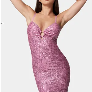 Bebe‎ Sparkling Pink Sequin Dress thumbnail 1