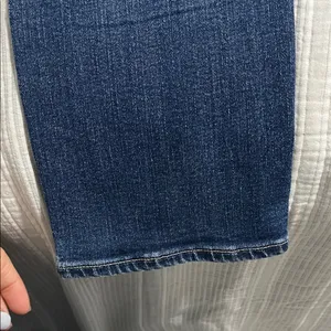 PAIGE Dark Blue Straight Leg Jeans thumbnail 6