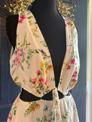 Cupshe spring crush floral mini dress size medium NWT thumbnail 5