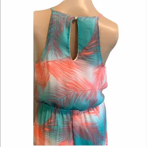 No Boundaries Tropical Palm Print Halter Maxi Dress-size Medium thumbnail 5