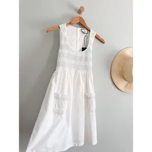 Tuckernuck | NWT Susannah Smocked Mini Dress White Blue | Sz XS thumbnail 3