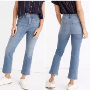Madewell Cali Demi-Boot Jeans in Dorrance Wash Tencel Denim Size 32 thumbnail 2