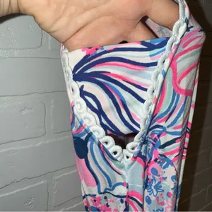Lilly Pulitzer Gianna Make A Splash Skort Romper in Prosecco Pink thumbnail 9