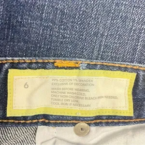 Loft Slim Boot Dark Wash Jeans Size 6 thumbnail 5