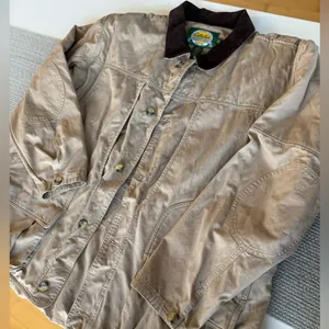 Cabela’s Tan Brown Corduroy Collar Quilated Canvas Barn Jacket Chore Coat 2XL thumbnail 8