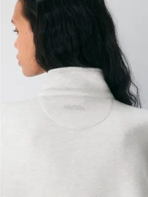 Aritzia Cozy Sweatfleece Boyfriend 1/2 Zip oversized sweatshirt size small NWT thumbnail 5
