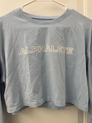 Alphalete long sleeve cropped Tshirt thumbnail 2